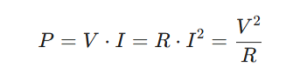 formula watt potenza dissipazione